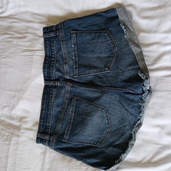 Eunina Button Fly Denim shorts, Size L - Picture 5 of 9